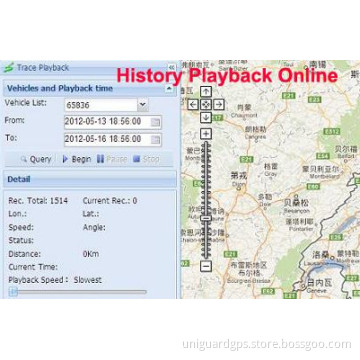 GPS Tracking System-History Location Play Back